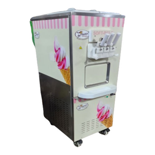 Compact Softy Ice Cream Making Machine by Manufacturer - Ideal for Cafes