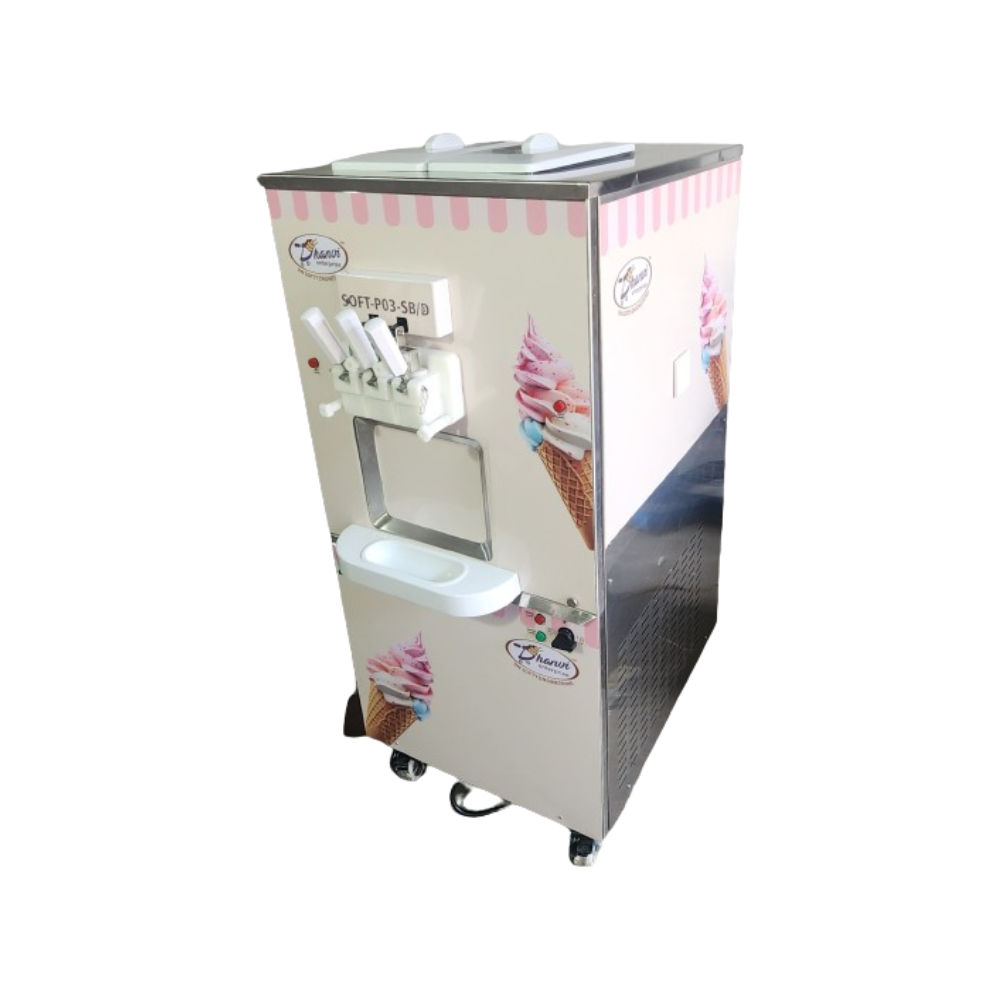 Touchscreen Softy Ice Cream Vending Machine - Customizable Options