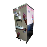 Dual Flavor Automatic Soft Ice Cream Vending Machine - Hygienic & Efficient