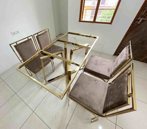 Gold Coated Dining Table Frame - Brand Name: Golden Craft Overseas