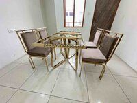 Gold coated Metal Dining Table frame