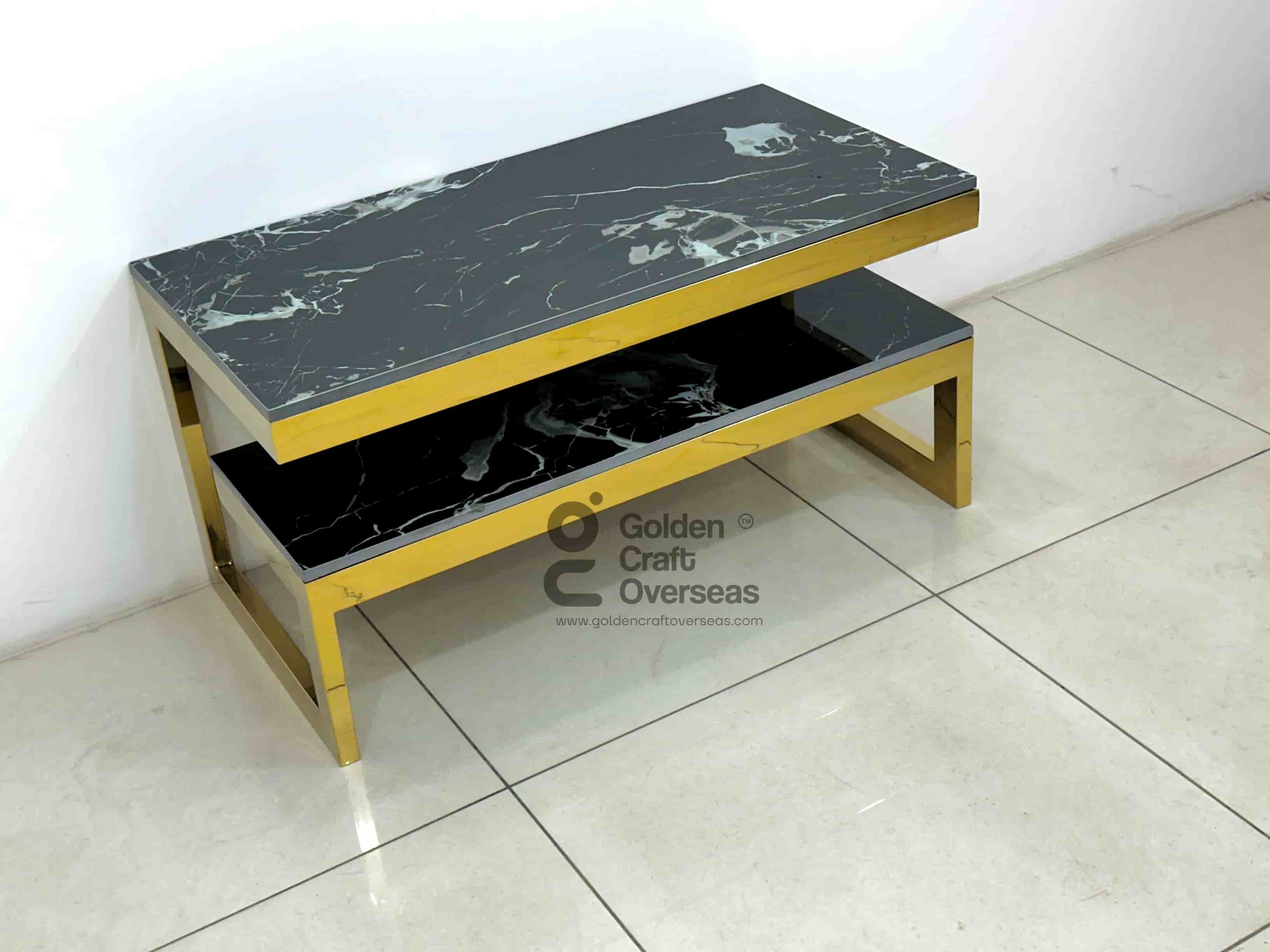 Black marble center table