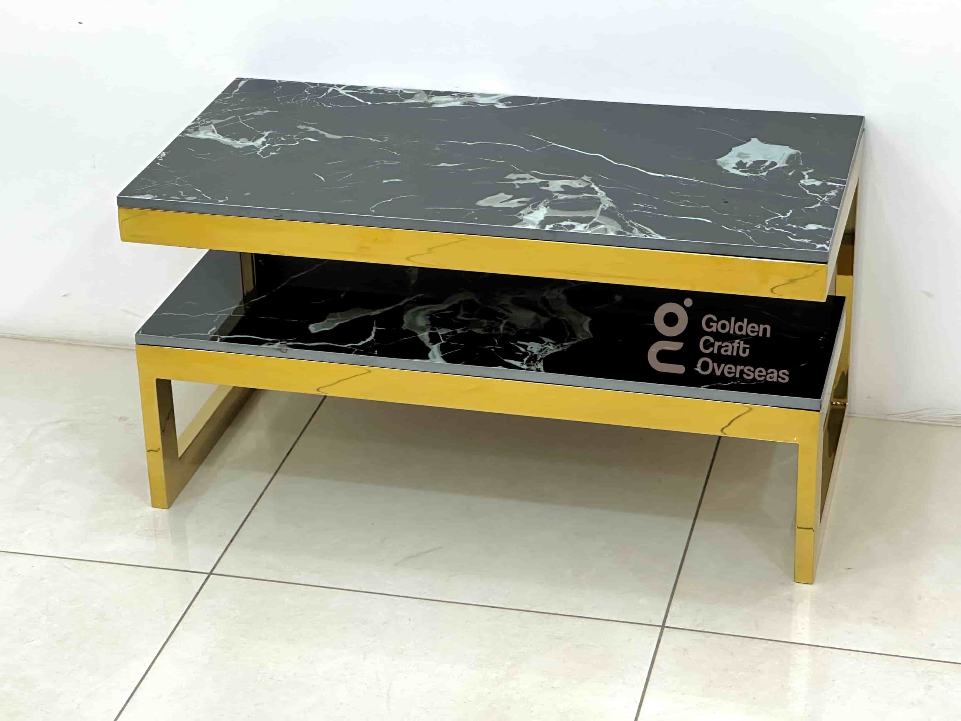 Black marble center table