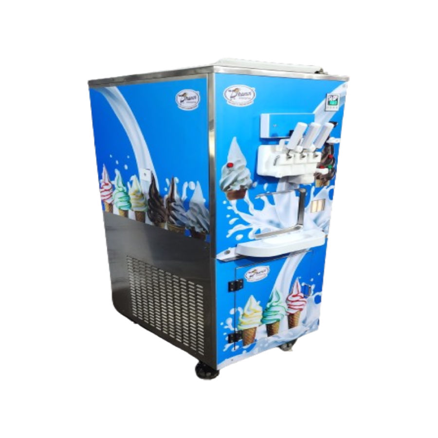 High-Tech Softy Ice Cream Vending Machine - Efficient Cooling & Serving