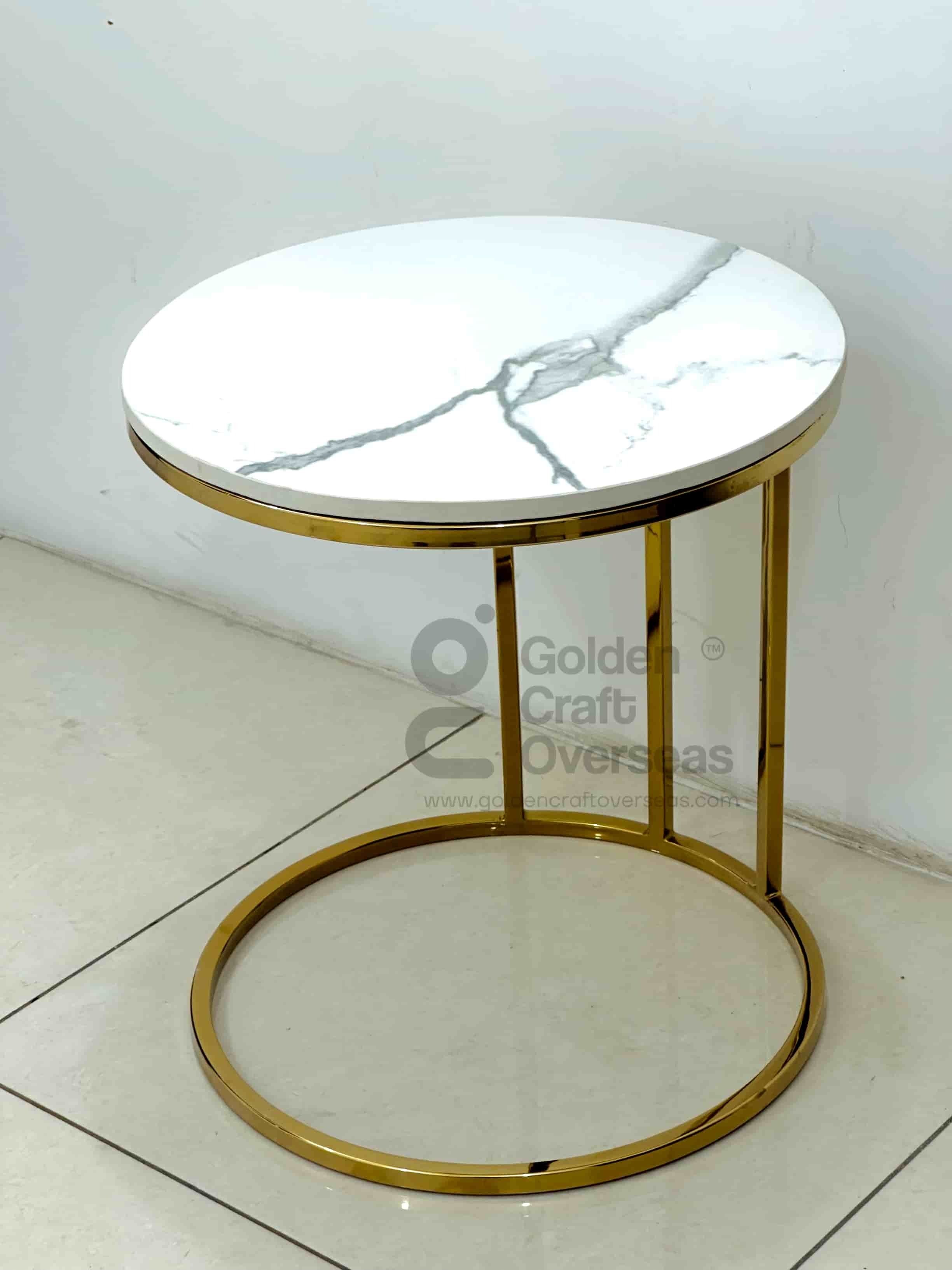 Marble top side table