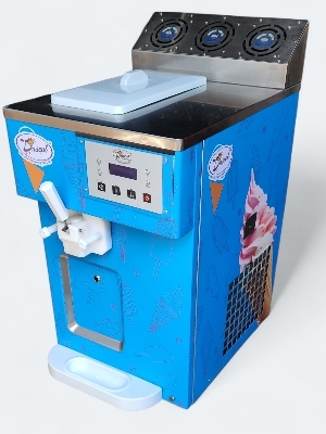 Softy Ice Cream Vending Machine - 1200 Watt Power, 780x450x920 Mm Dimensions | 1 Year Warranty, Durable And Low Maintenance Design