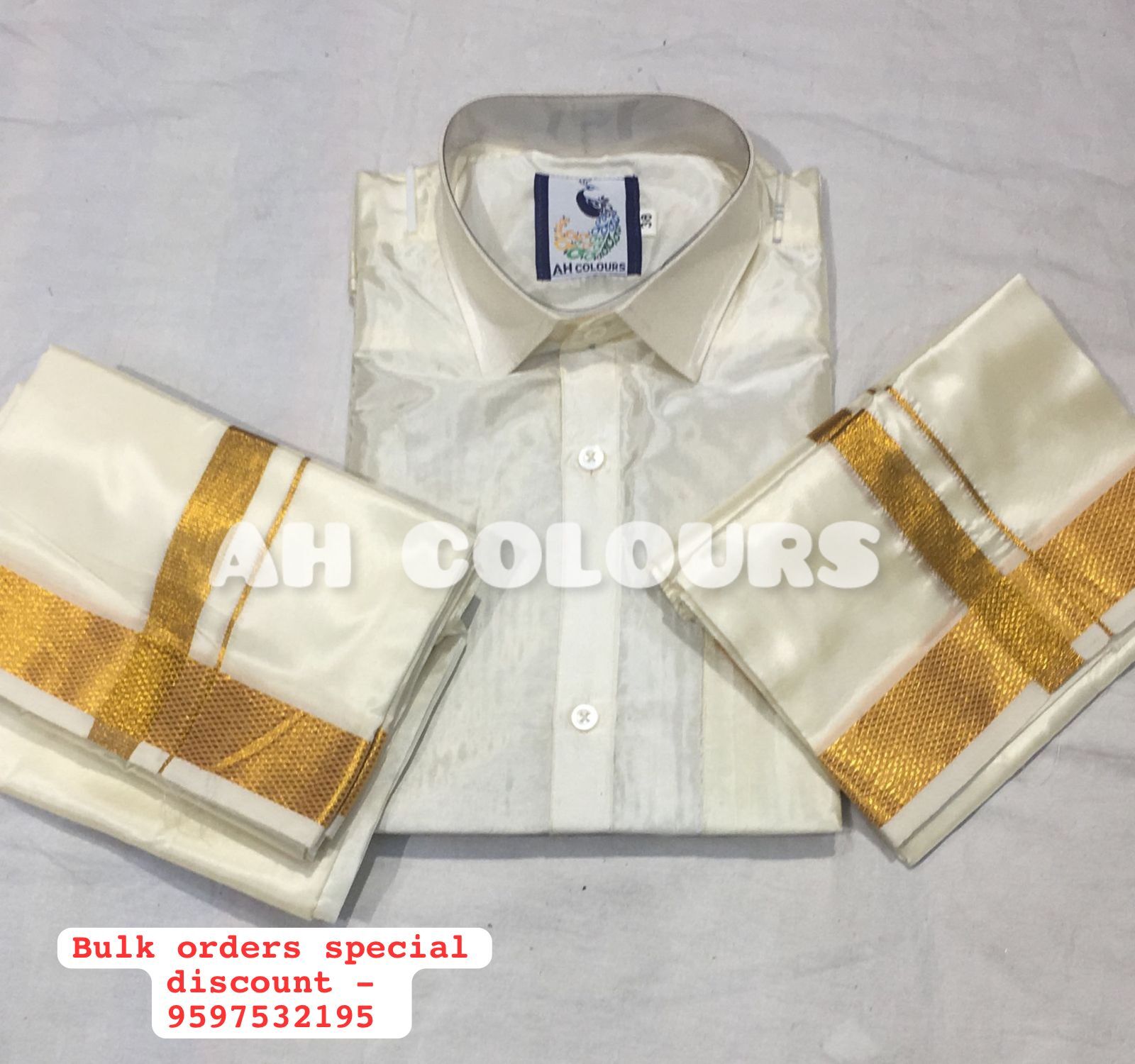 Silk Dothi Shirt combo