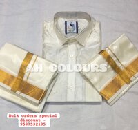 Silk Dothi Shirt combo