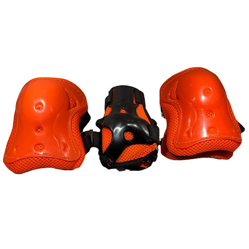 Roller Skating Safety Guard Set - Color: Red / Orange / Yellow / Black / Blue