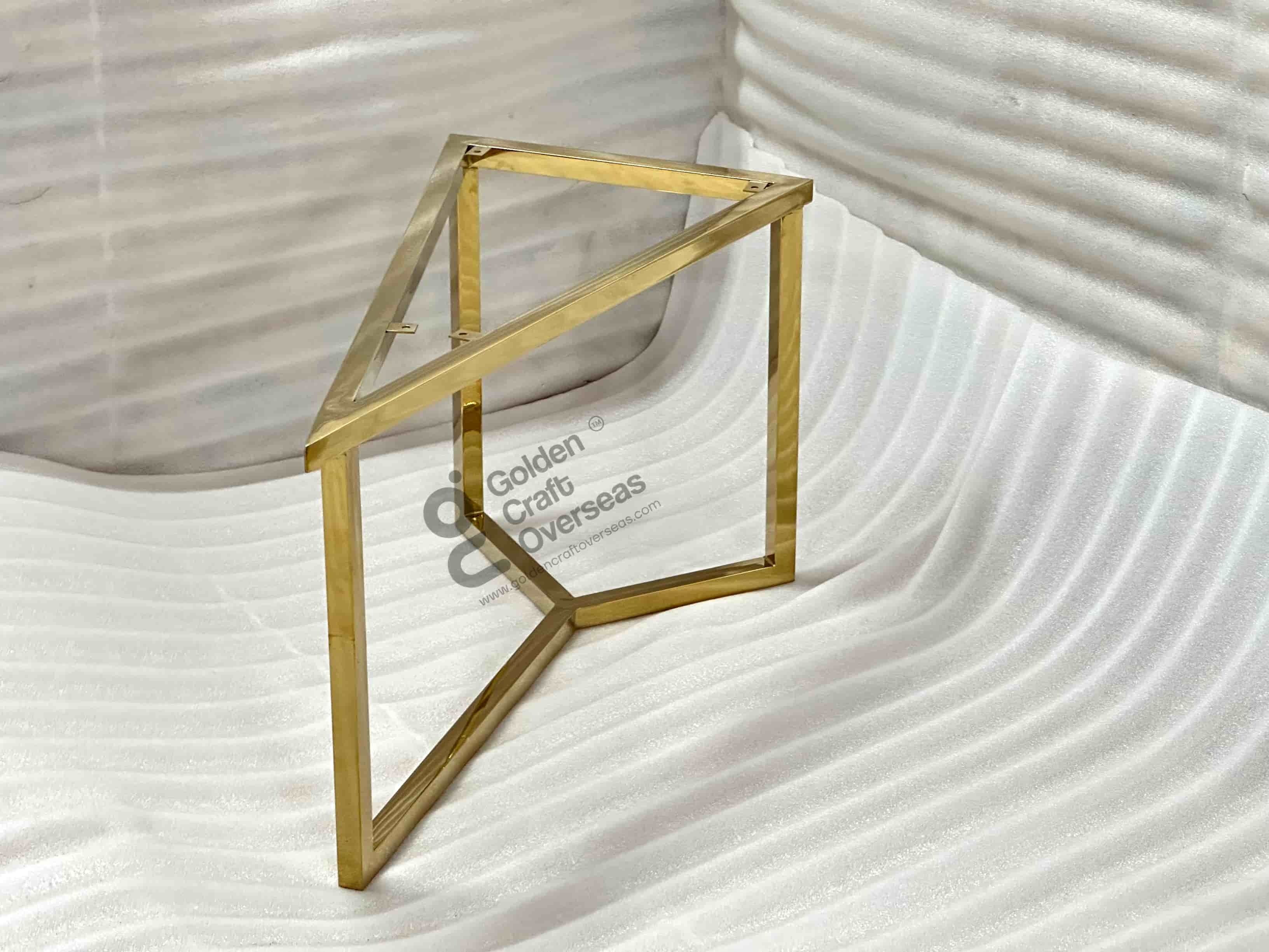 Side table gold frame