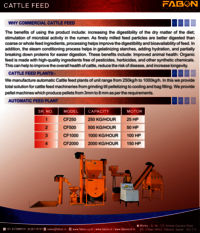 CATTLE FEED PELLET MACHINE 750-800 KG HOUR