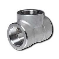 310 Stainless Steel Pipe Tee - Color: Silver