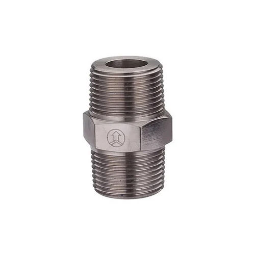 321 Stainless Steel Socket Weld Pipe Nipple - Color: Grey