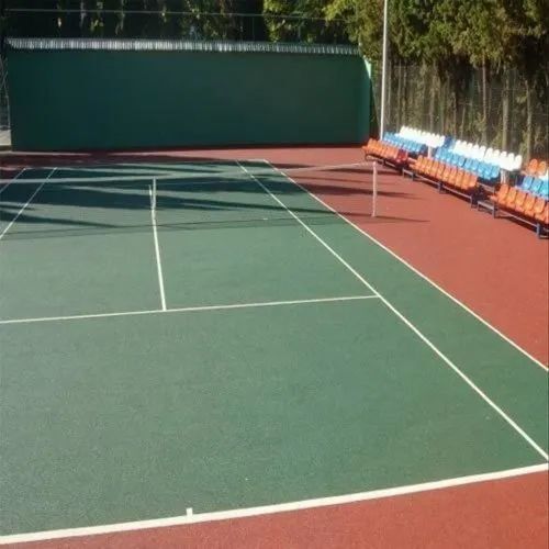 Outdoor Acrylic Synthetic Badminton Court