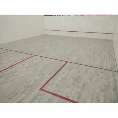 Squash Court Flooring - Color: White