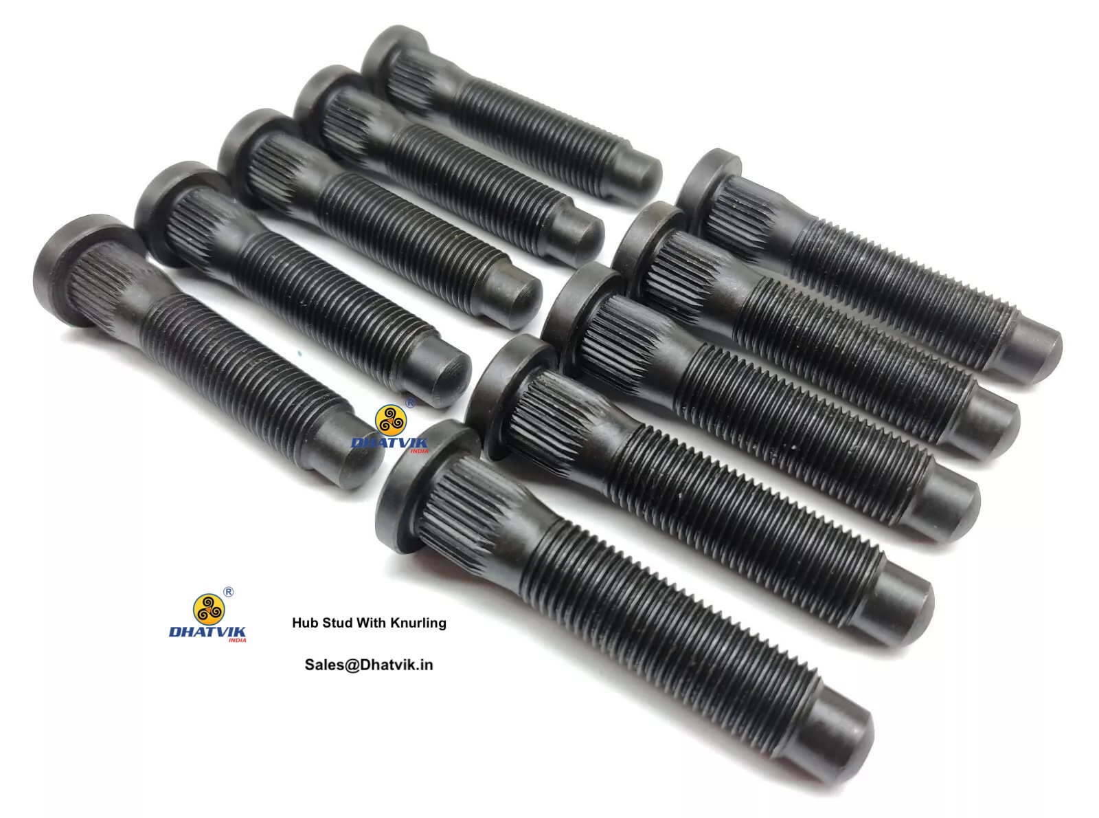 Hub Stud with Knurling