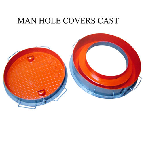 Manhole Cover Cast Mould - Color: Orange