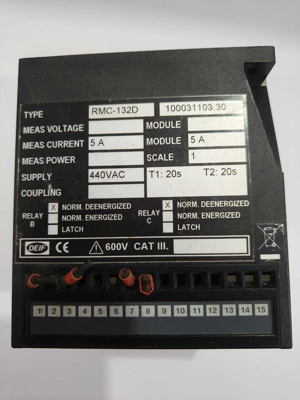 Deif Current Relay RMC-132D
