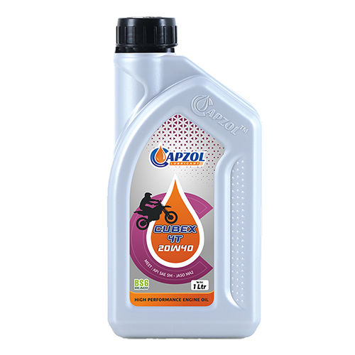 Cubex 4T Sae 20W-40 1Ltr Engine Oil - Application: Automobile Industries