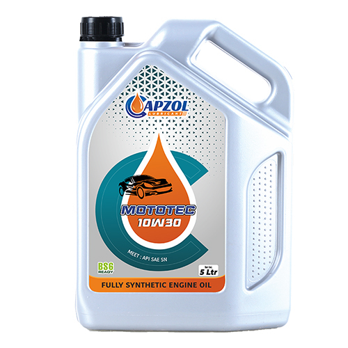 Mototec Sae 10W30 Api Sn - 5Ltr Engine Oil - Application: Automobile Industries