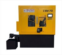 Fully Automatic Circular Saw Machine - Color: Yellow