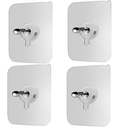 Mitsico Self Adhesive Wall Bolt Screw Sticker Hook, Water Proof Hook