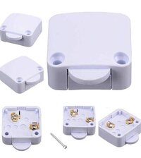 Wardrobe Cabinet Door Switch - Pvc Material, White Color | 1 Year Warranty, Ideal For Industrial Applications