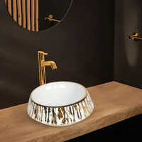 Ceramic Decorative Bathware - L440 X W440 X H150 , Round Shape With Glossy Finish