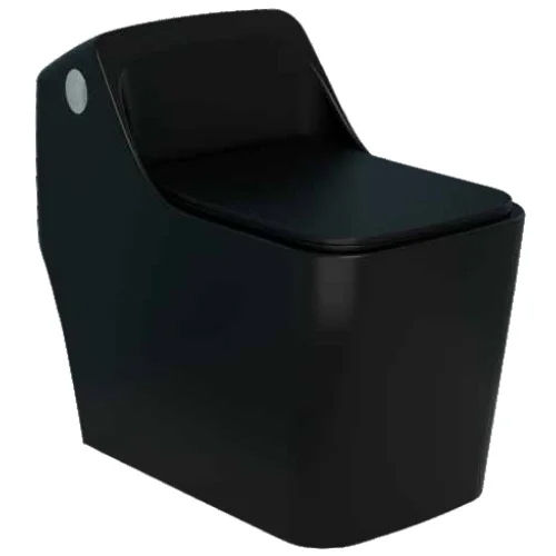 Sg-11102 680 X 400 X 620 Mm Black Glossy One Piece Toilet- S Trap - Feature: High Quality