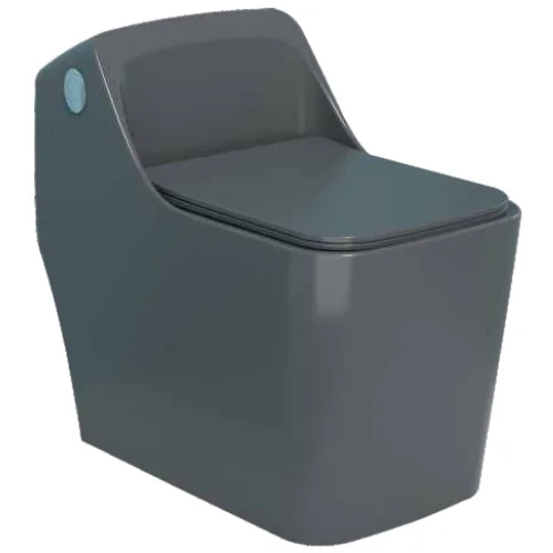 SM-11202 680 x 400 x 620 mm Grey Matt One टुकड़ा Toilet- S Trap