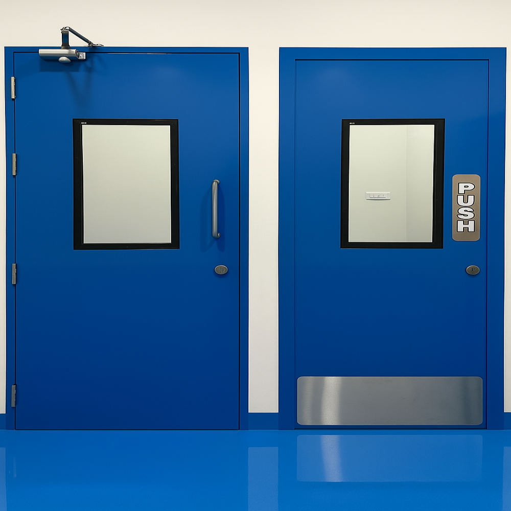 60Mm Galvanized Iron Clean Room Door - Application: Industrial
