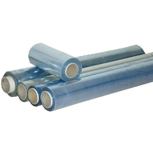 Transparent Plastic Film Roll - Color: Blue