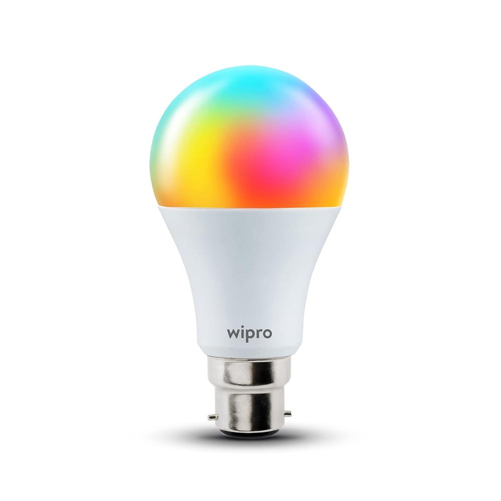  Wipro B22 12.5W Wi-Fi Smart LED Bulb with Music Sync for Amazon Alexa & Google Assistant 