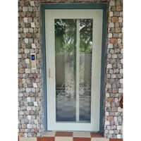 Glass Auto Elevator Door - Color: White And Grey