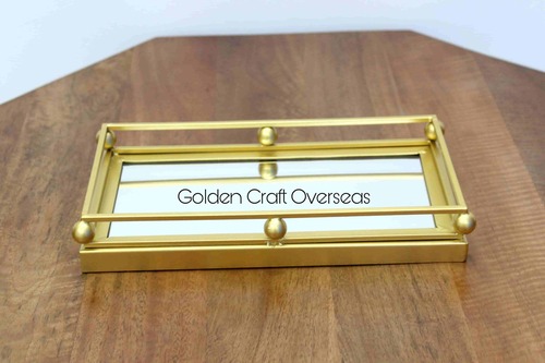 Iron Serving Tray - Color: Gold