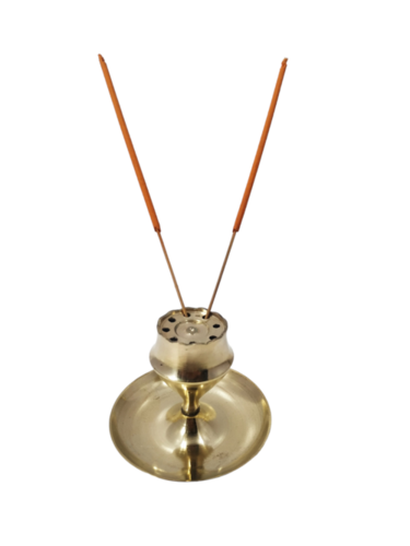 Decorative Brass Diya - Color: Golden