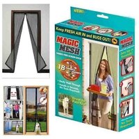 Mitsico Magic Mesh Magnetic Mosquito Screen Door Net Curtain with Magnets Reinforced Polyester Mesh