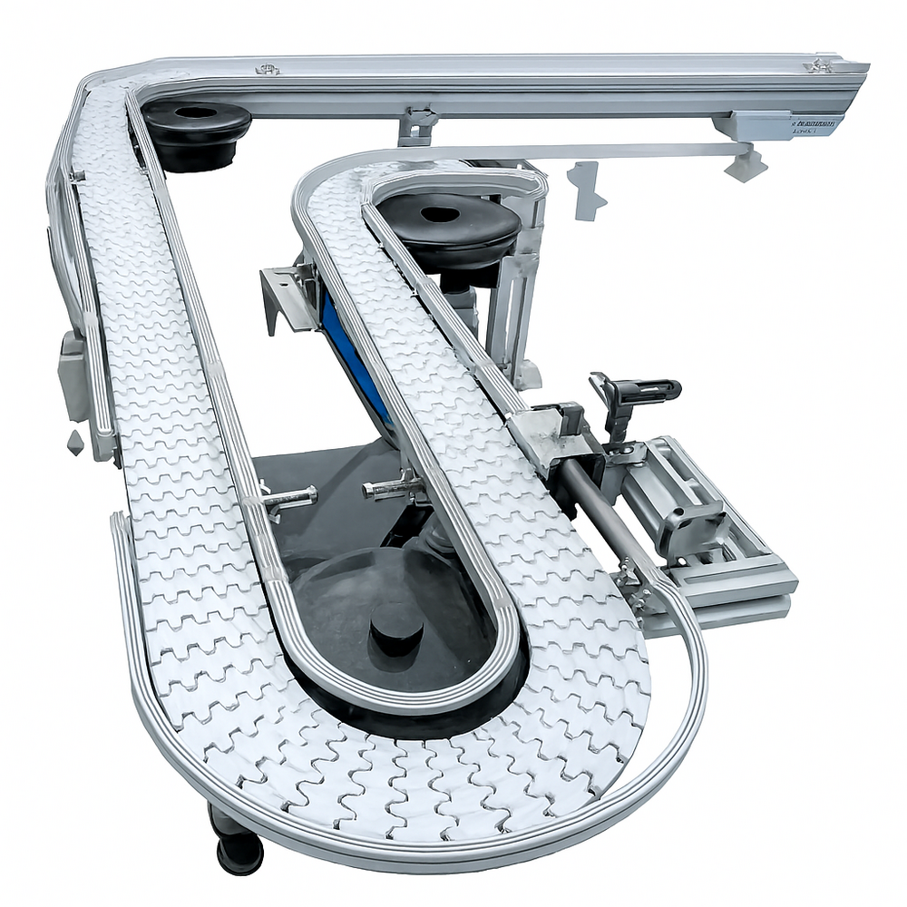 Flex Link Conveyor - Color: Silver