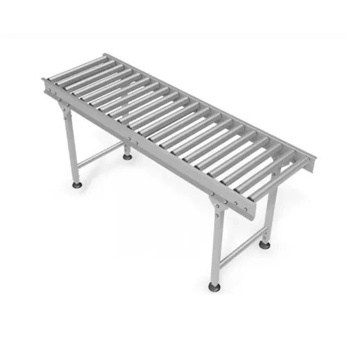 Roller Conveyor - Stainless Steel, 10mm Size, Silver Color | 100 Load Capacity, Warranty Included for Hospital Usage