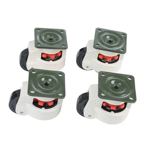 Caster Wheel With Leveling Foot