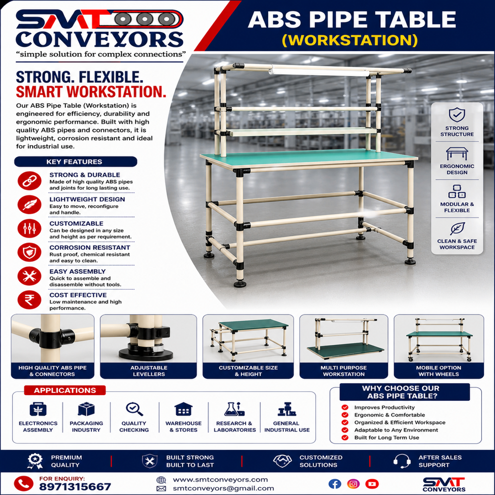 Abs Pipe And Joints Esd Table - Color: Green