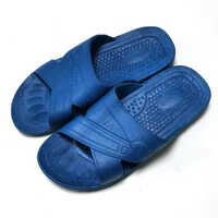 Esd Anti Static Slippers - Rubber Material, Size 7, Blue Color | Designed For Medical Use, 1-year Warranty Against Defects
