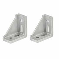 Aluminium Angle Bracket - 5mm Size, Polished Silver Finish, High-strength For Industrial Applications, Warranty Included