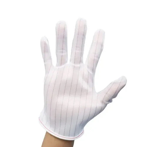 Esd Dotted Gloves - Color: White