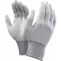 Esd Dotted Gloves - High-quality Rubber, Medium Size, White Color | Excellent Grip For Surgical Instruments, Esd Protection, Warranty Included