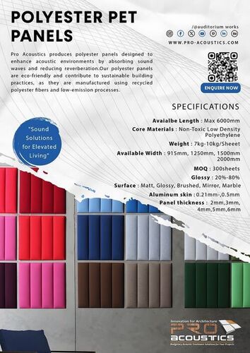 Auditorium Polyester PET Panels