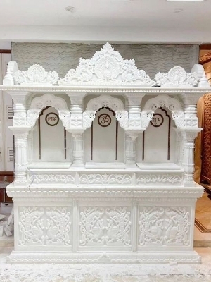 Antique White Marble Temple