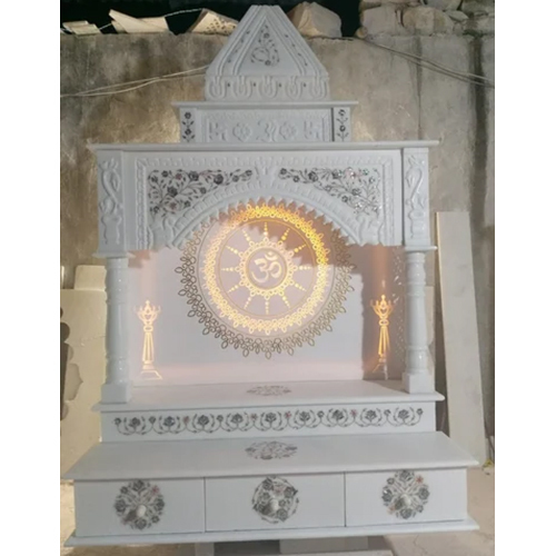 White Corian Marble Temple