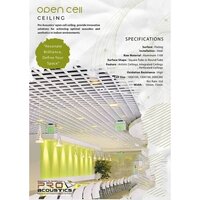 Auditorium Open-cell Ceiling Tile - Application: Optimal Acoustics And Aesthetics In Indoor Environments