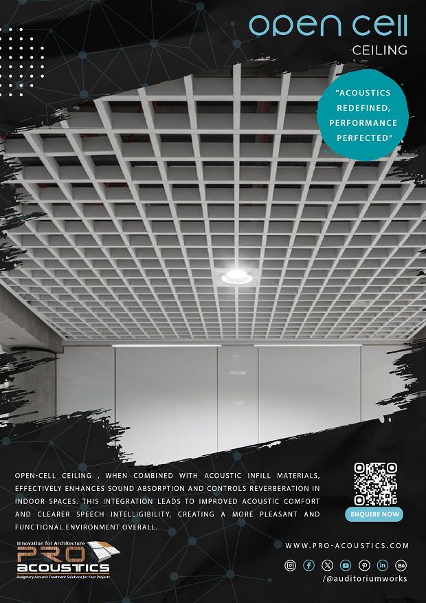 Auditorium Open-Cell Ceiling Tile